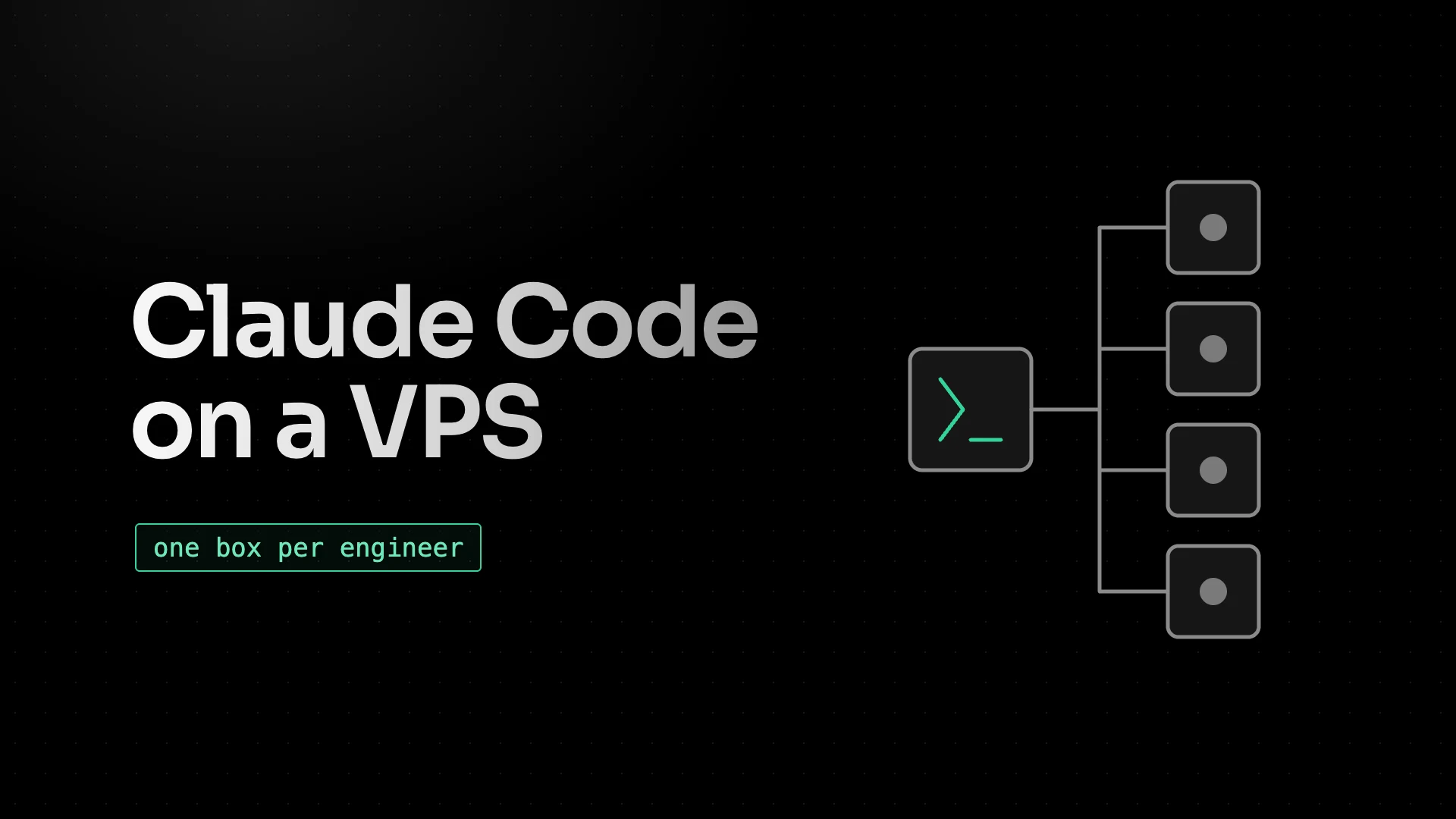 Claude Code on a VPS: one box per engineer, connected to the team's tools